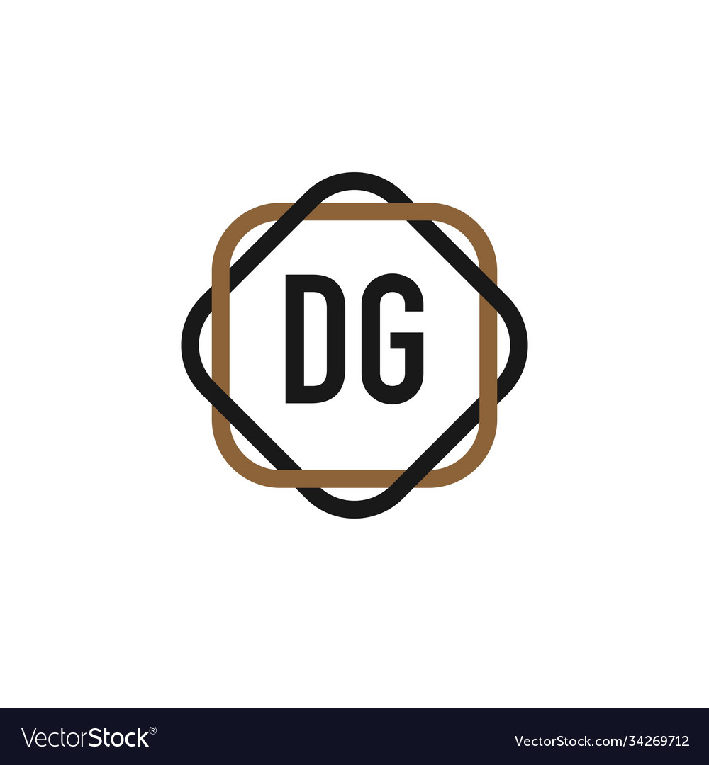 Initial letter dg elegance logo design template