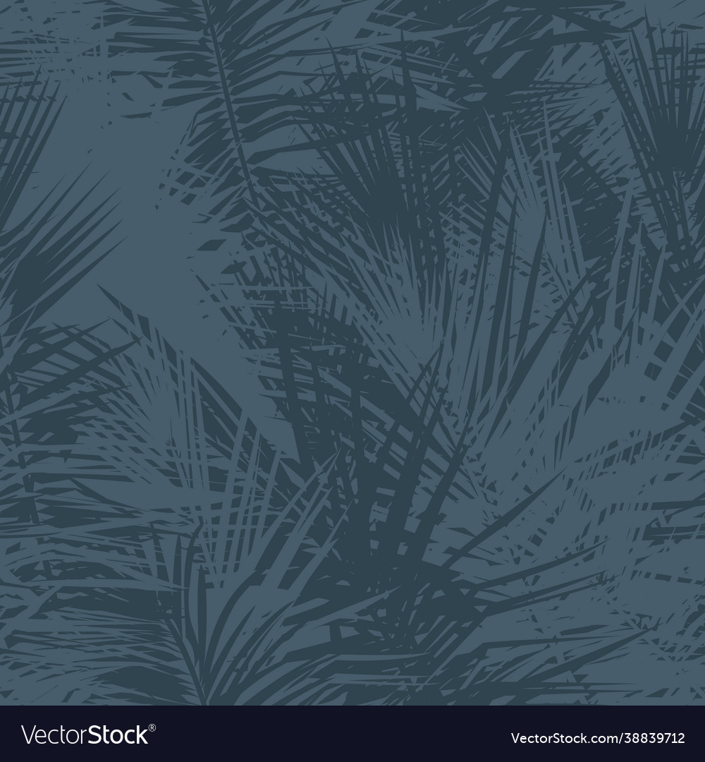 Palm tree branches seamless background