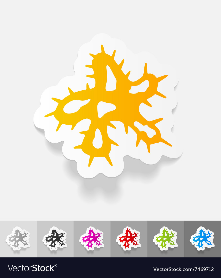 Realistic design element microbe