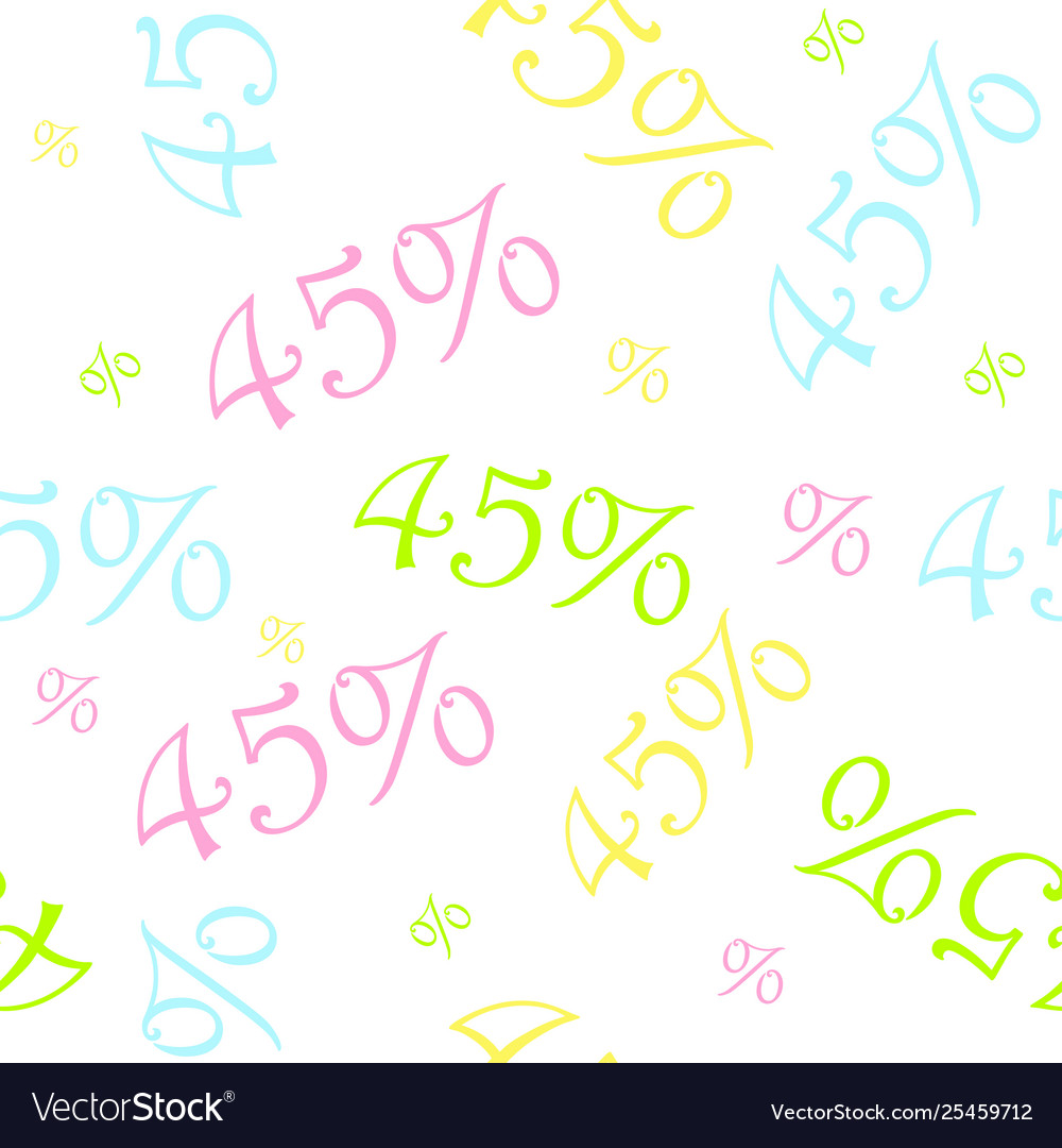 Sale colorful seamless pattern