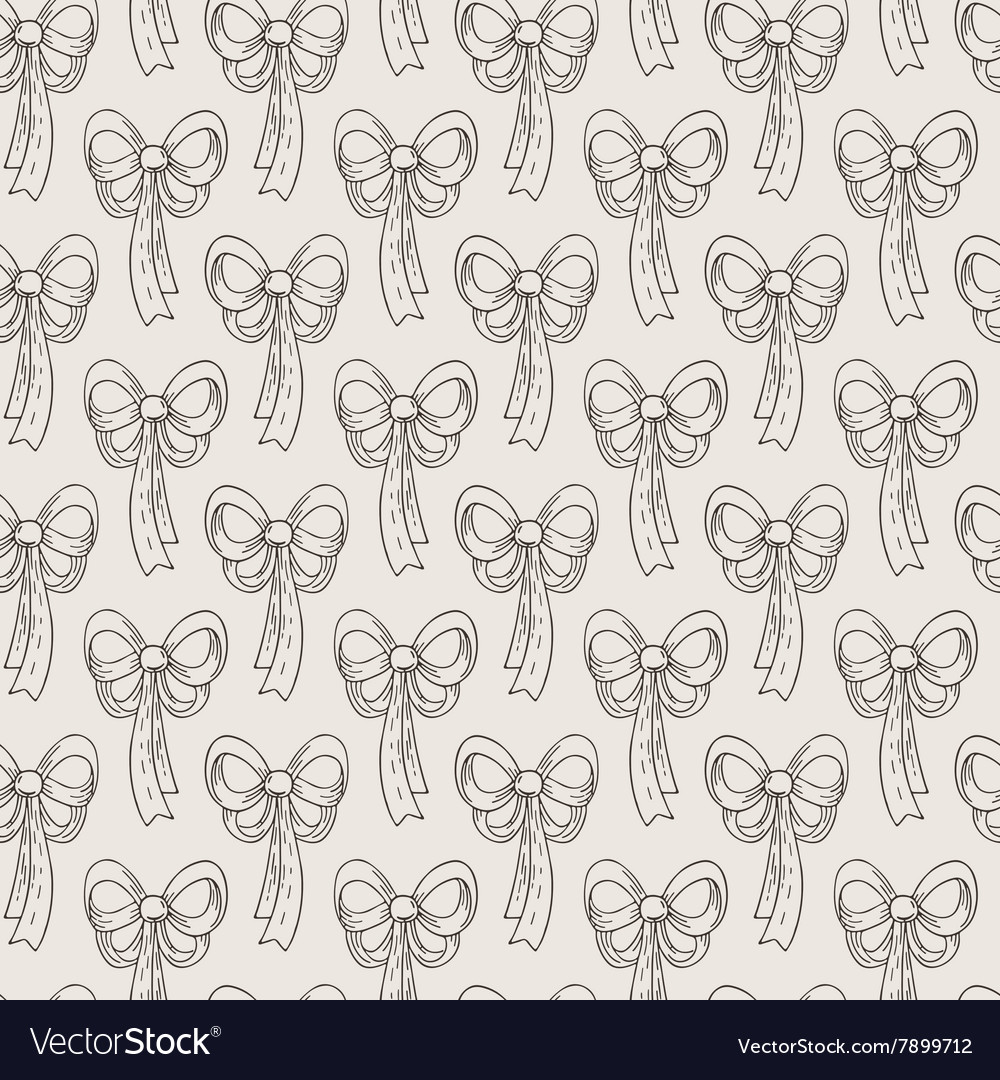 Seamless pattern with bows
