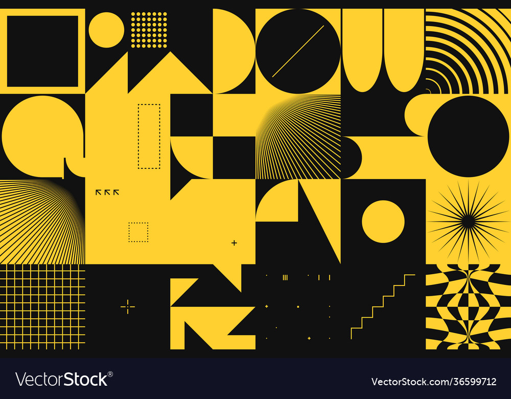 Techno abstract pattern design vector image Techno abstract pattern design