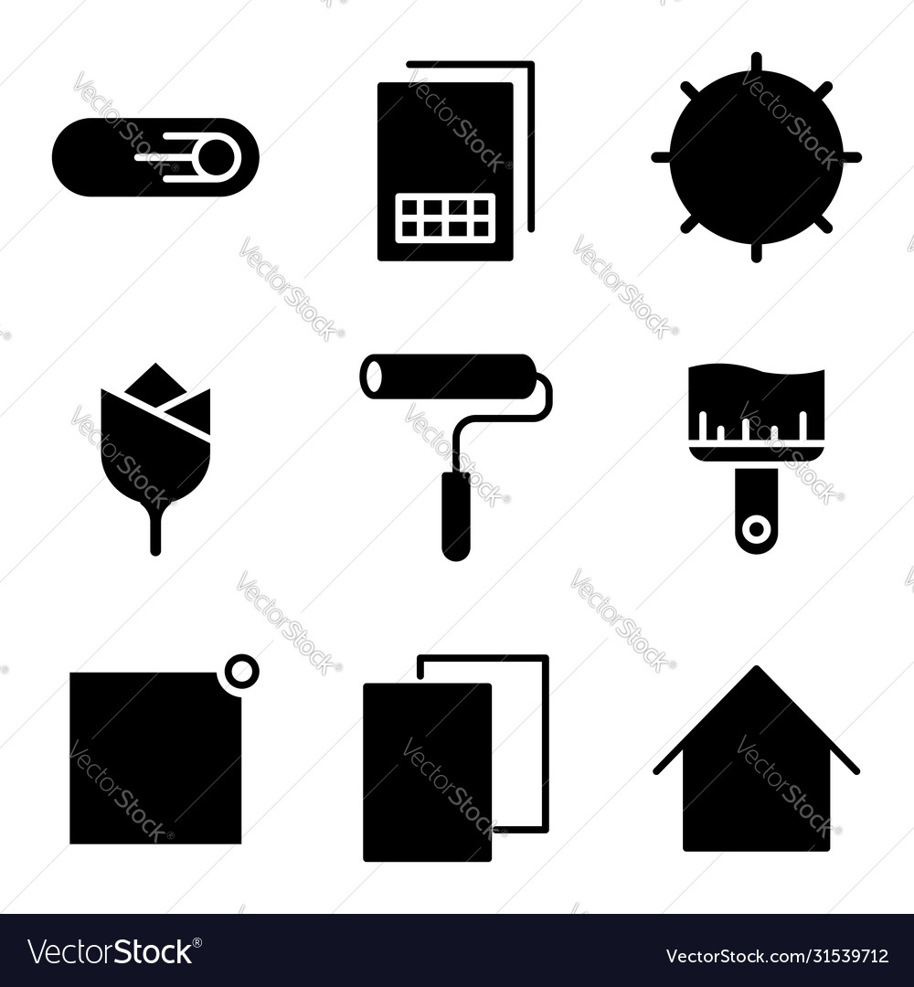 User interface outline icon set include sim