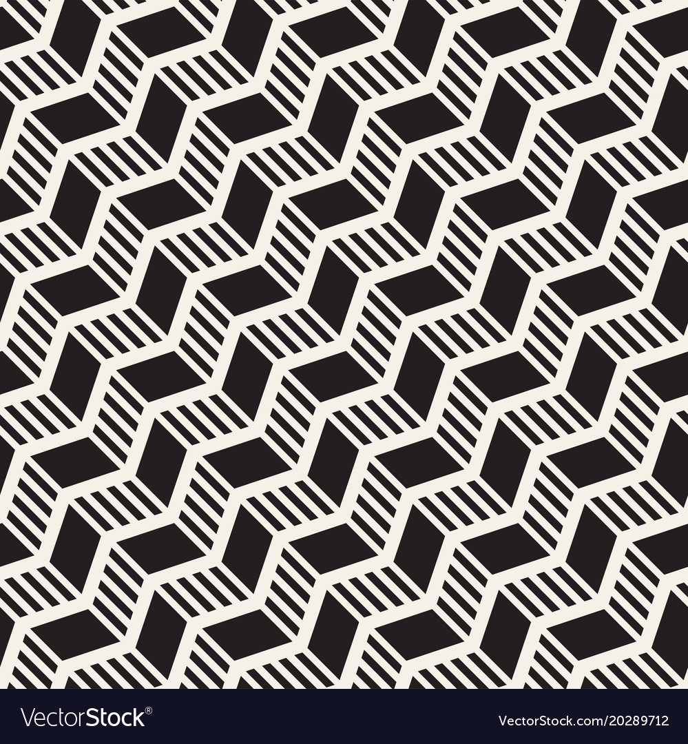 Zigzag Line Pattern - Monochrome