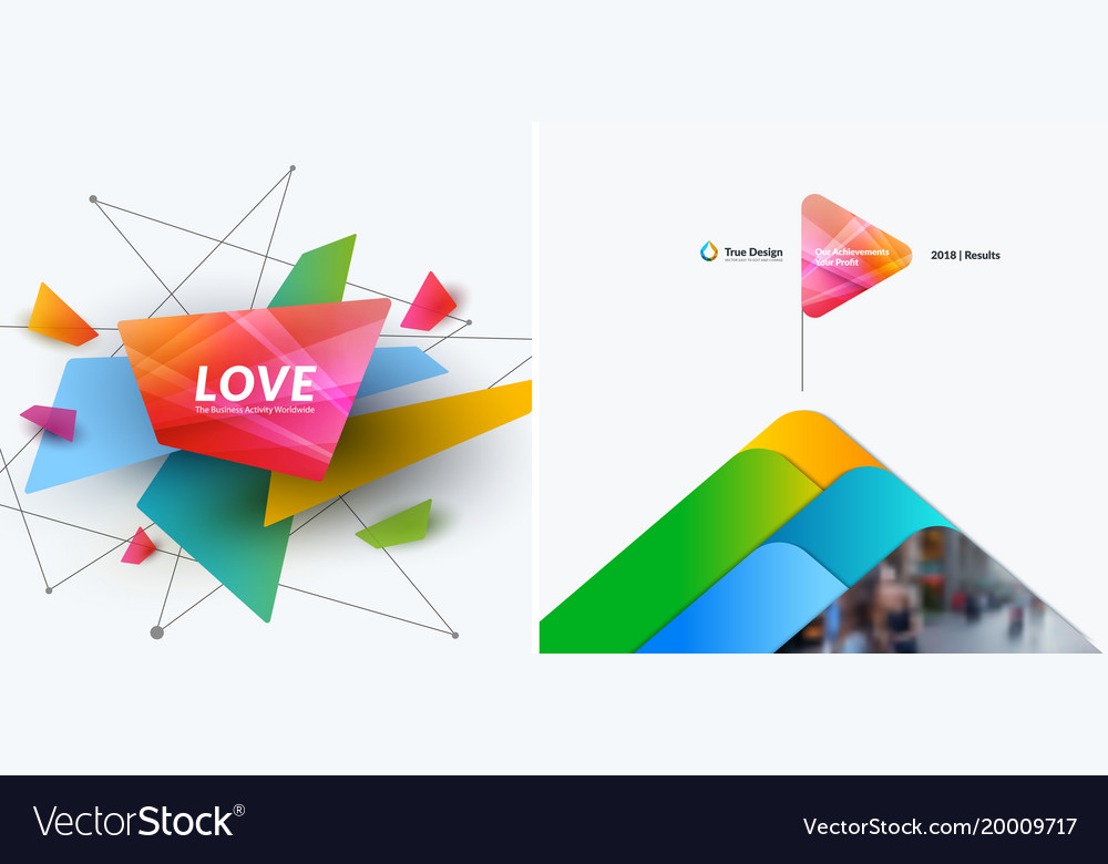 Abstract design elements for graphic layout