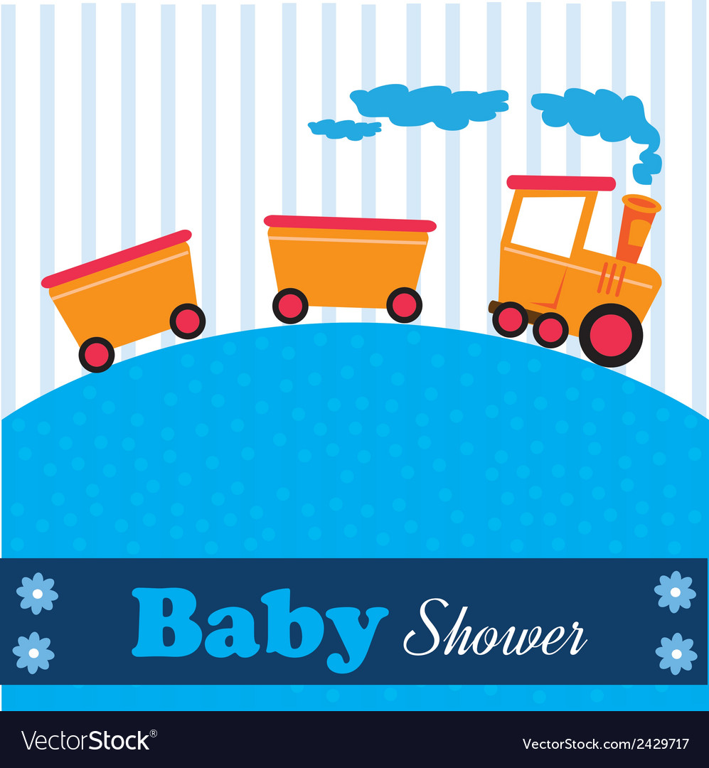 Baby showe design over blue lines background