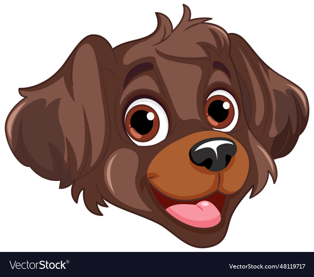 Brown Dog Cartoon Character Royalty Free Vector Image