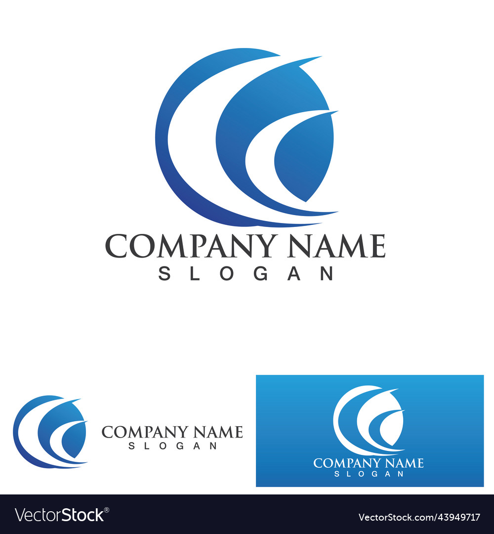 Business finance and marketing logo design Vector Image