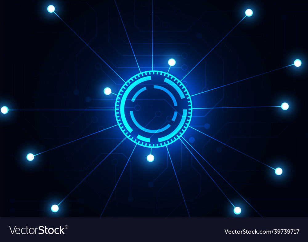 Circuit technology background with hi-tech digital