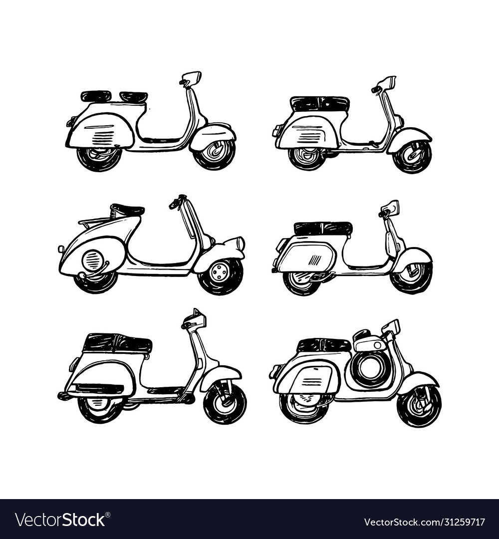 Classic motor pack vector image Classic motor pack