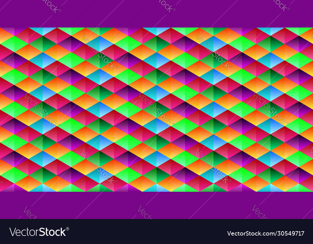 Colorful abstract background 3d triangle pattern Vector Image Colorful abstract background 3d triangle pattern