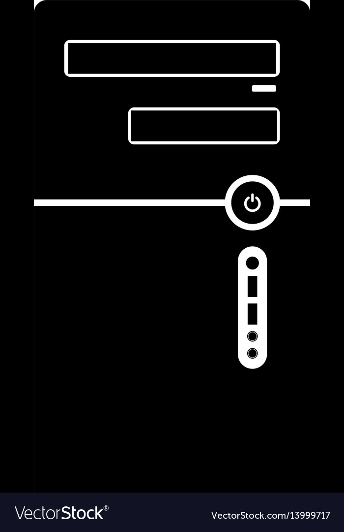 Desktop computer case icon
