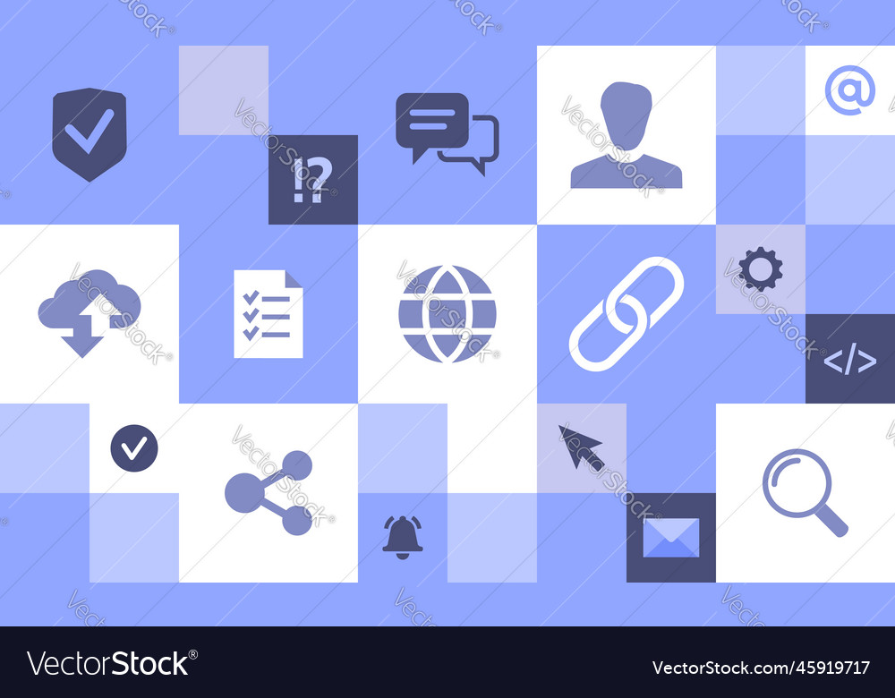 Digital communication design concept web online vector image Digital communication design concept web online