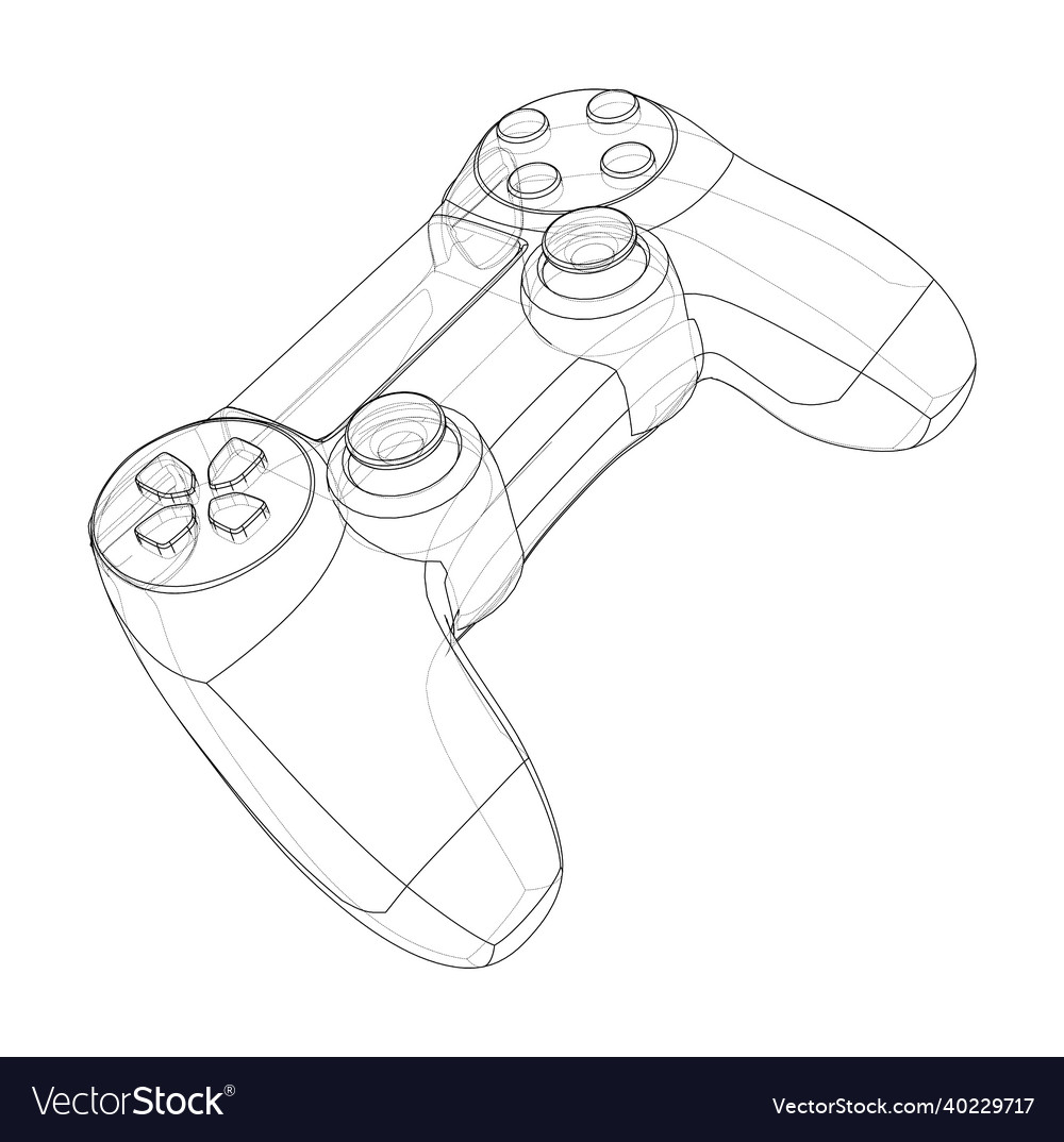 Gamepad or joystick Royalty Free Vector Image - VectorStock