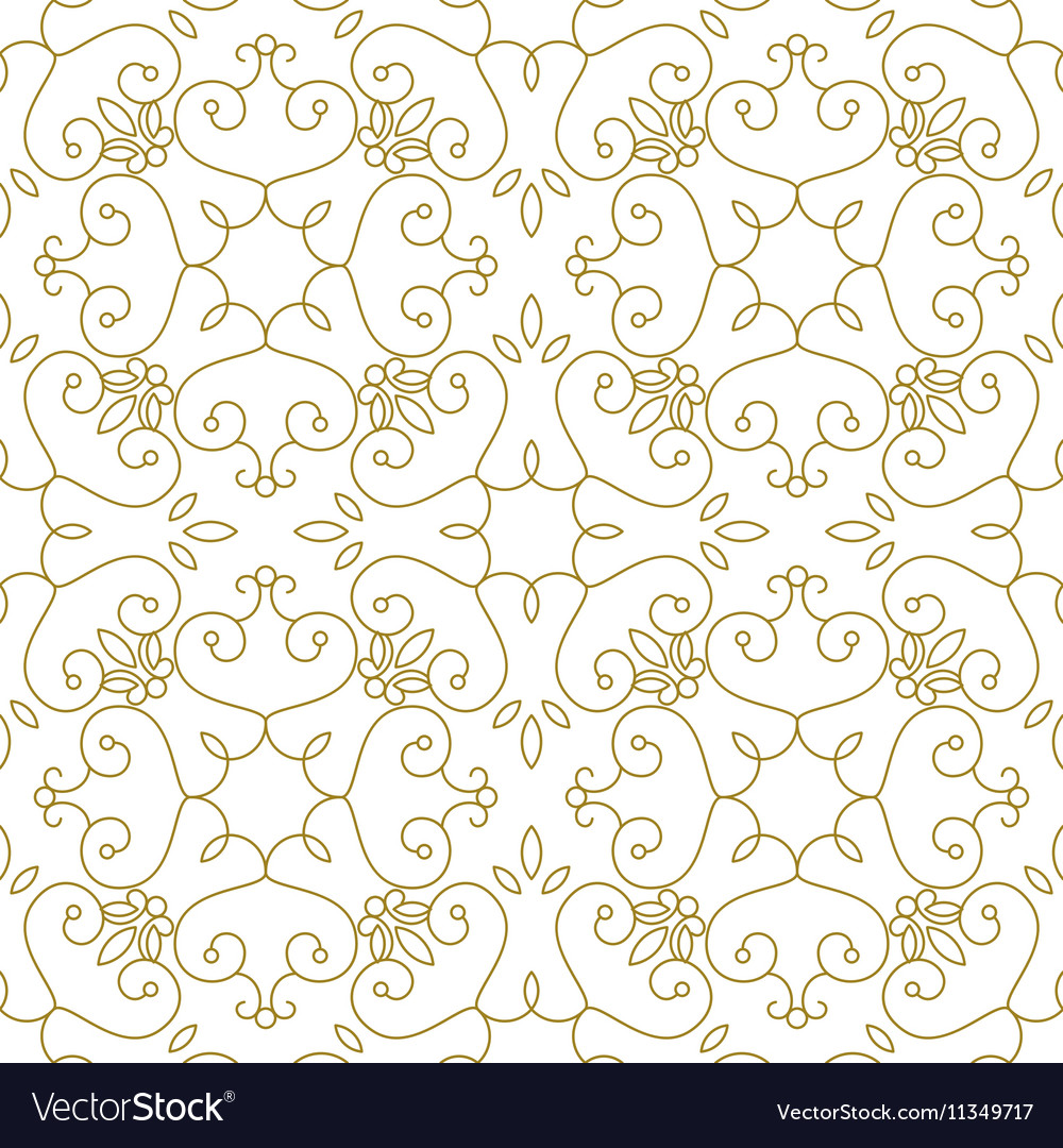 Golden line pattern on white background