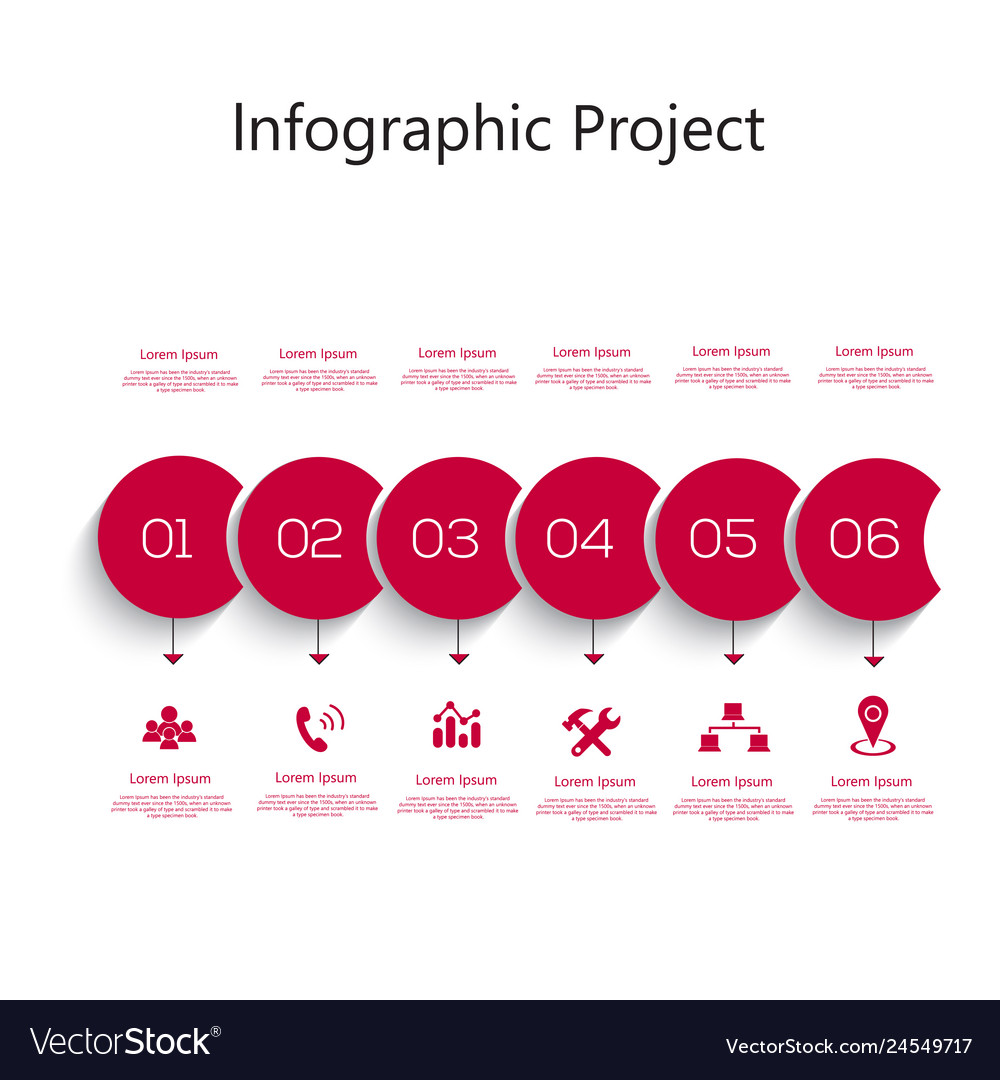 Infographic element with icons and options vector image Infographic element with icons and options