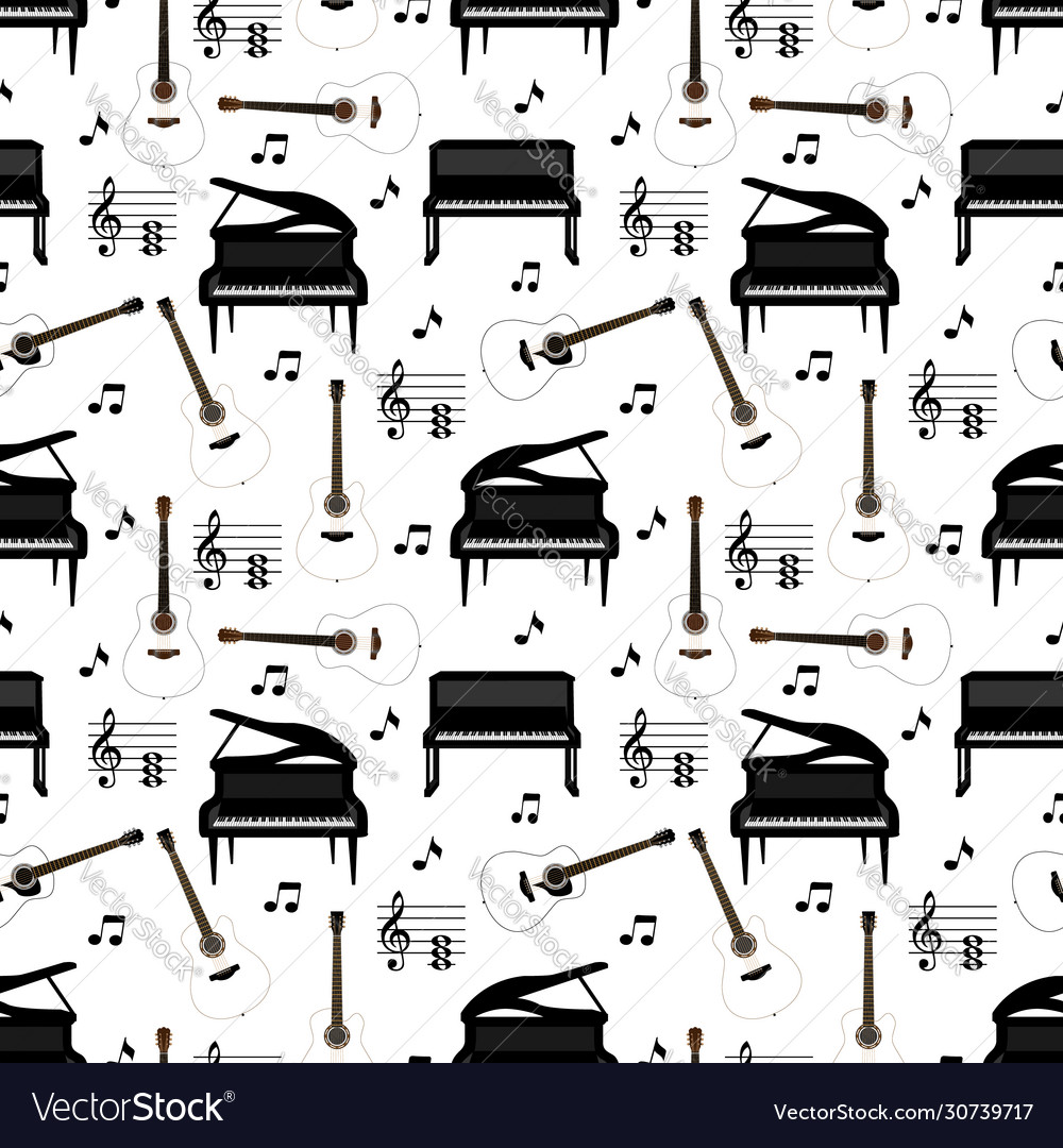 Piano and guitar pattern