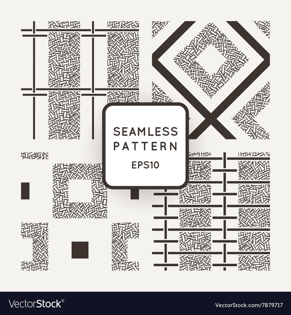 Set of seamless patterns randomly
