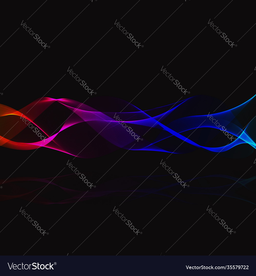 Abstract black background with bright gradient Vector Image