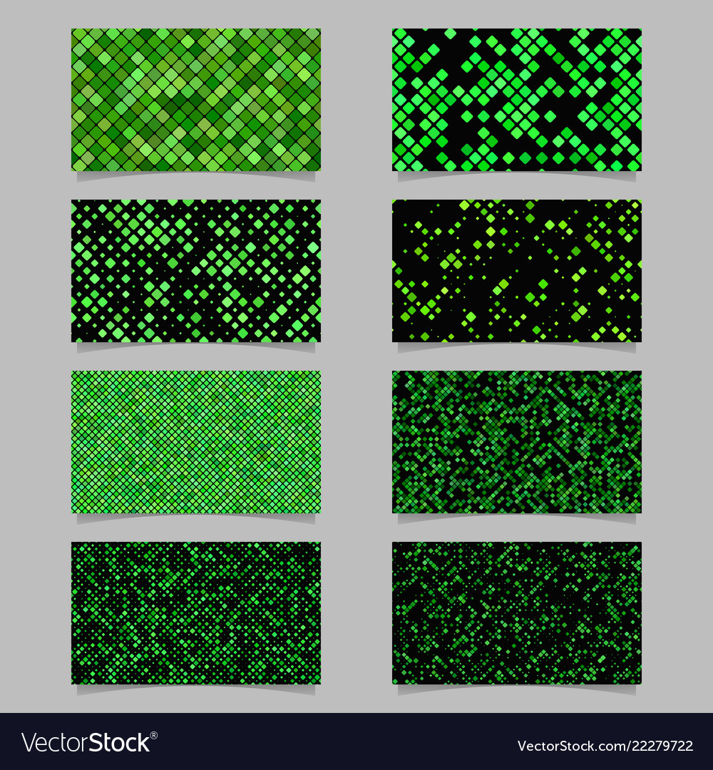 Abstract diagonal square pattern mosaic card