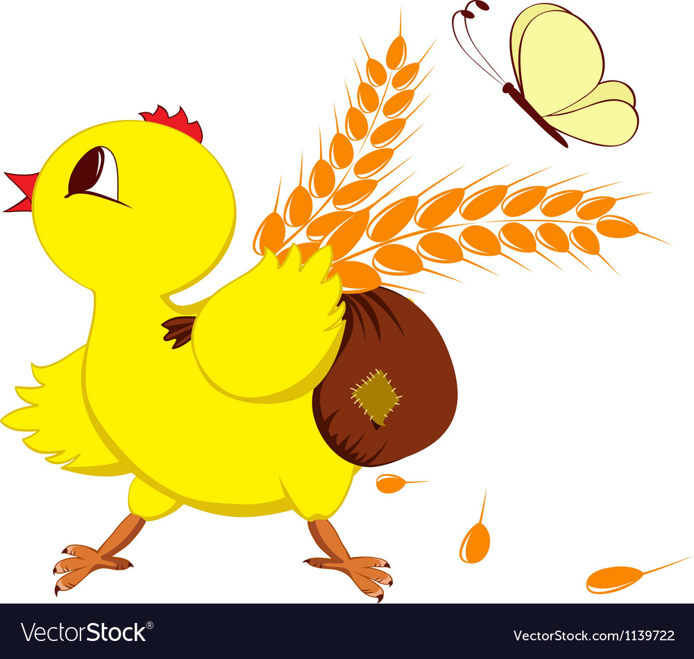 Abstract image of a chicken with wheat