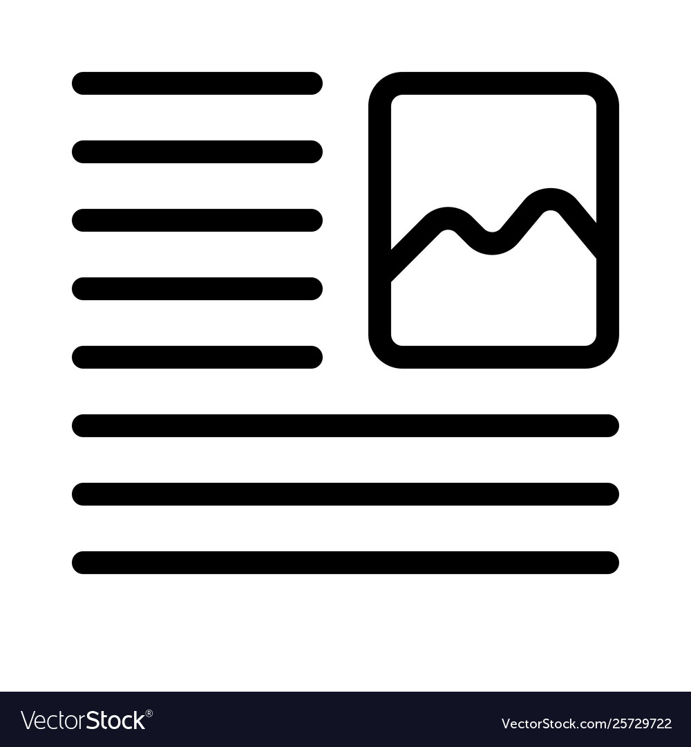 An online encyclopedia page details with image Vector Image