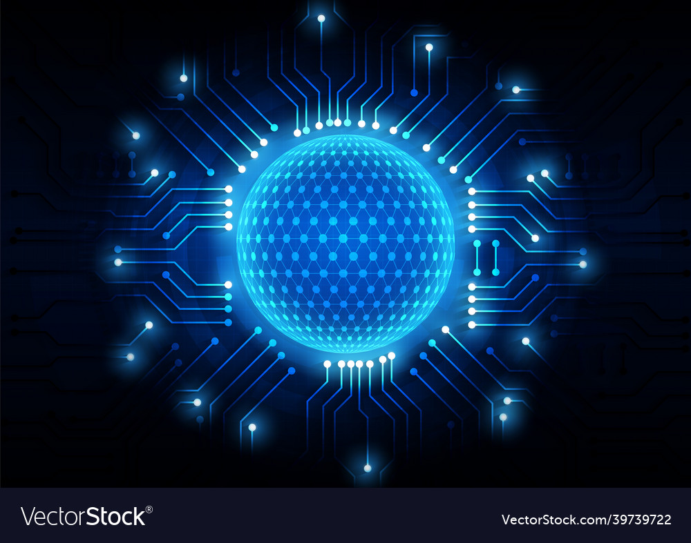 Circuit technology background with hi-tech digital vector image Circuit technology background with hi-tech digital