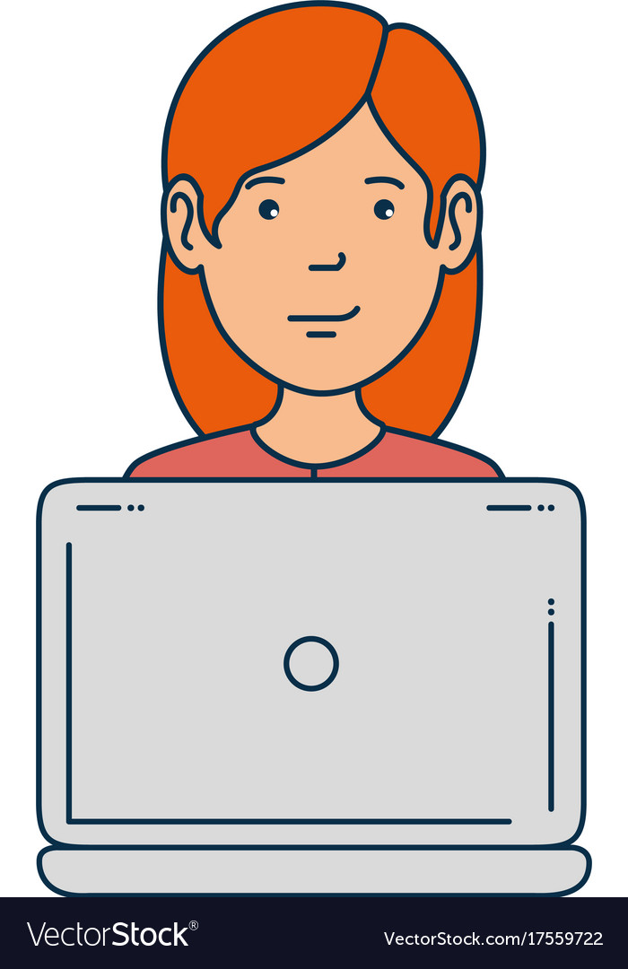 Laptop computer with user