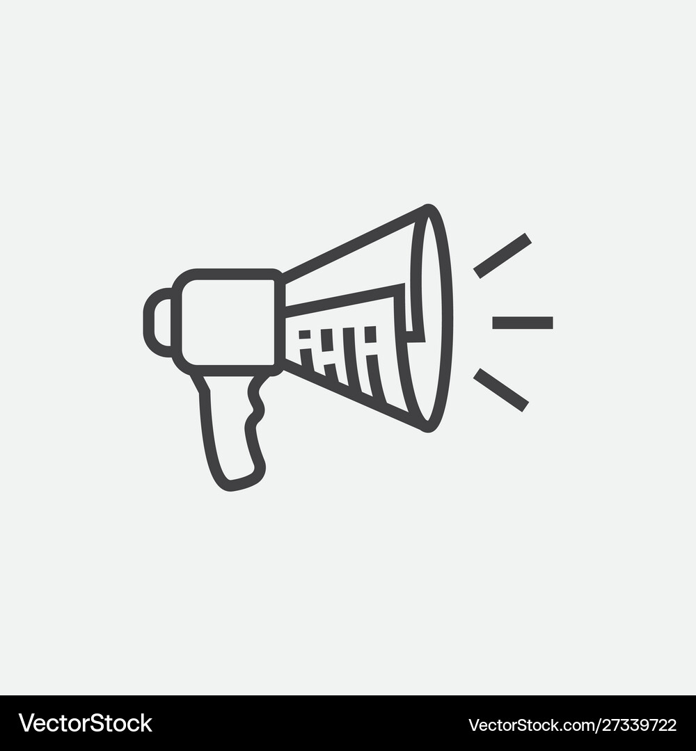 Loudspeaker flat icon Royalty Free Vector Image