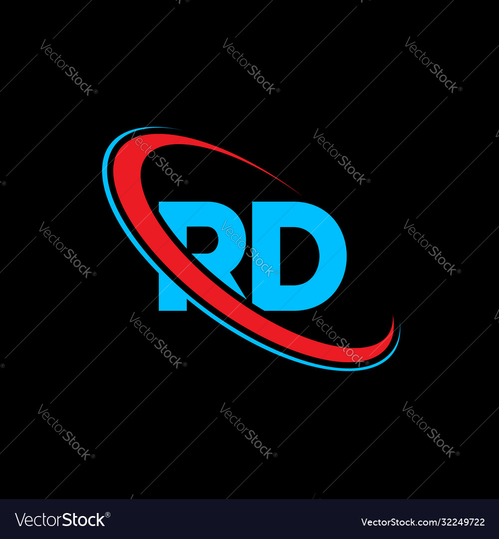 Rd r d letter logo design initial