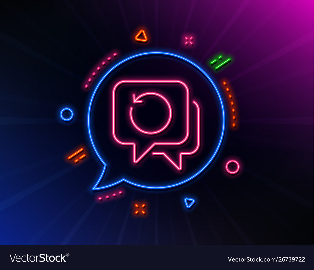 Recovery info line icon backup data sign restore vector image Recovery info line icon backup data sign restore