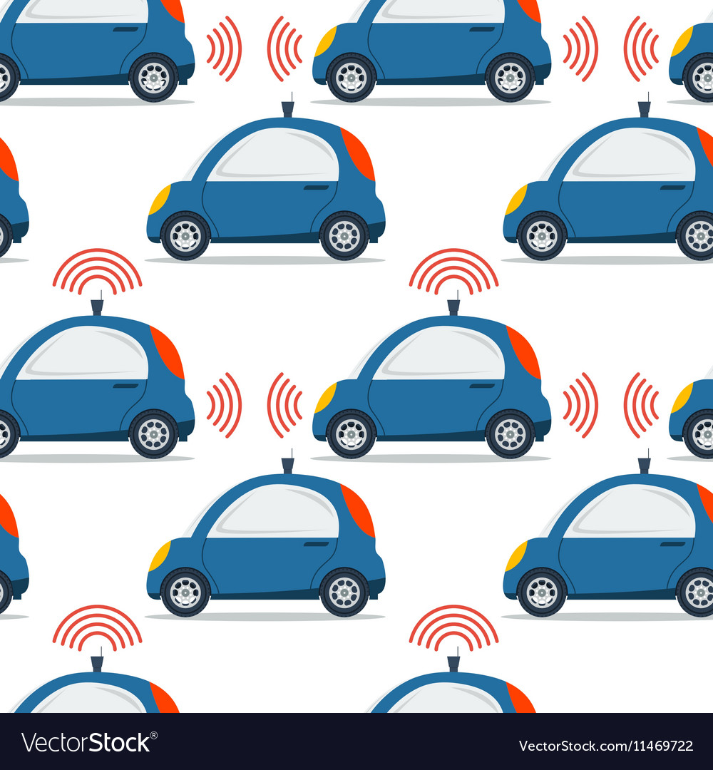 Self driving car isolated