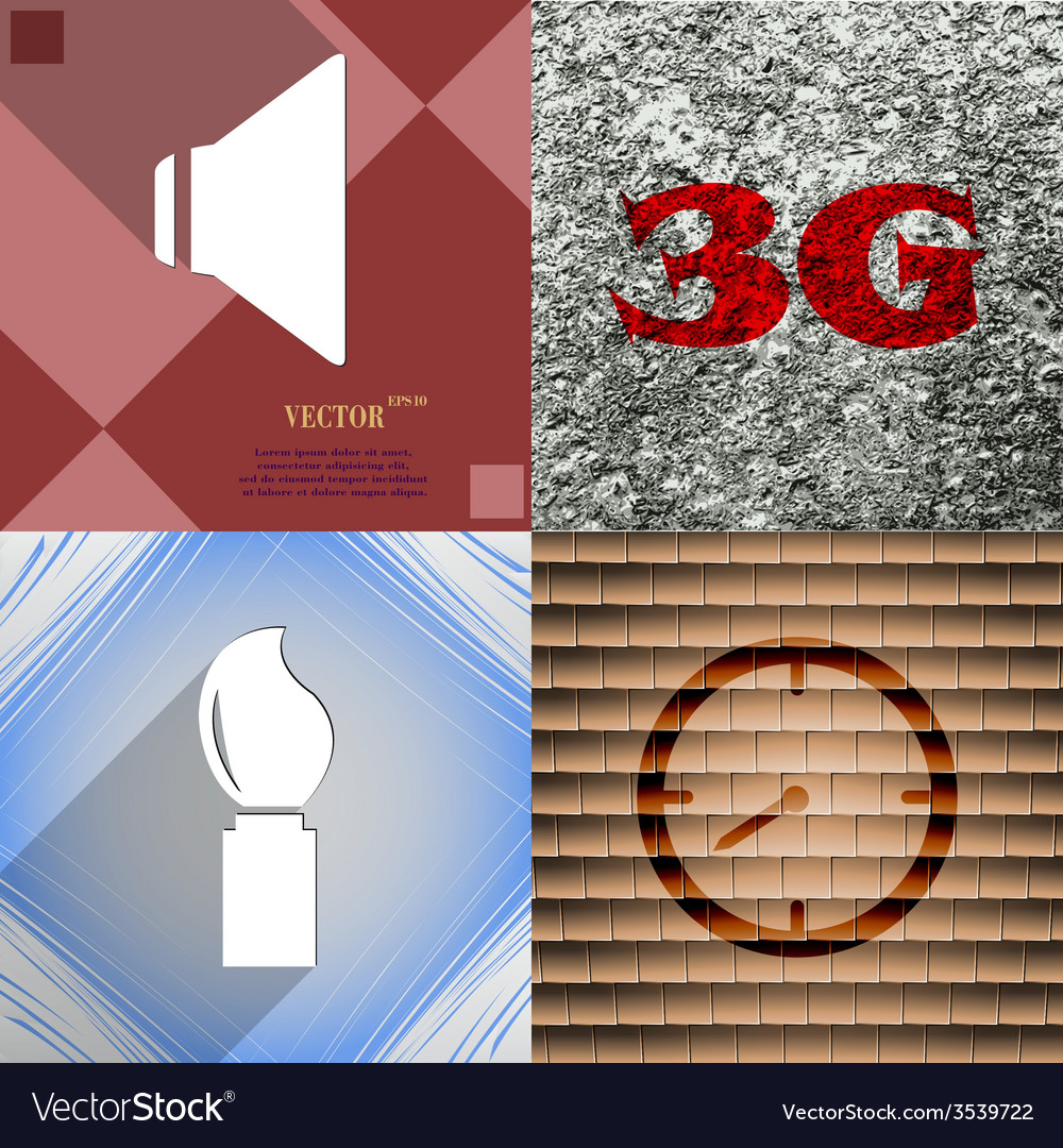 Set abstrakter Hintergründe mit unterschiedlichem Web