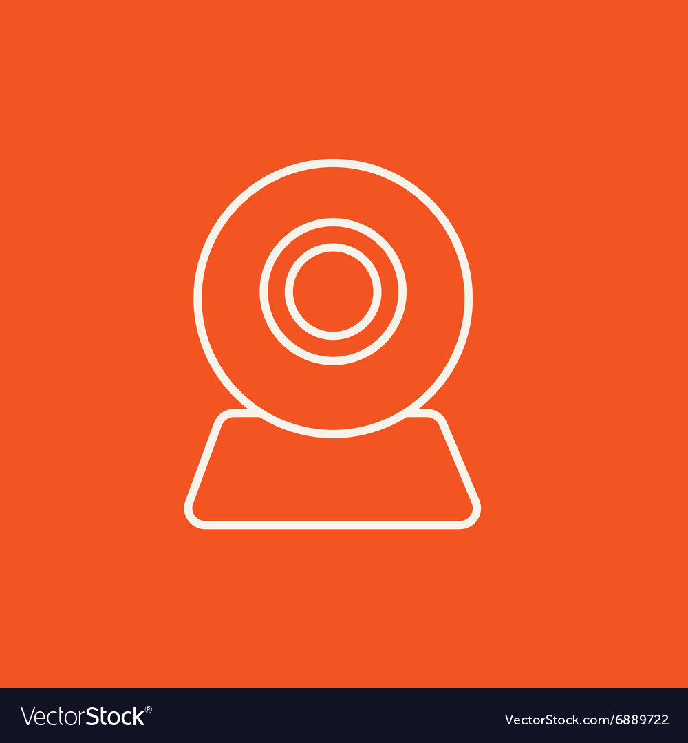 Web camera line icon