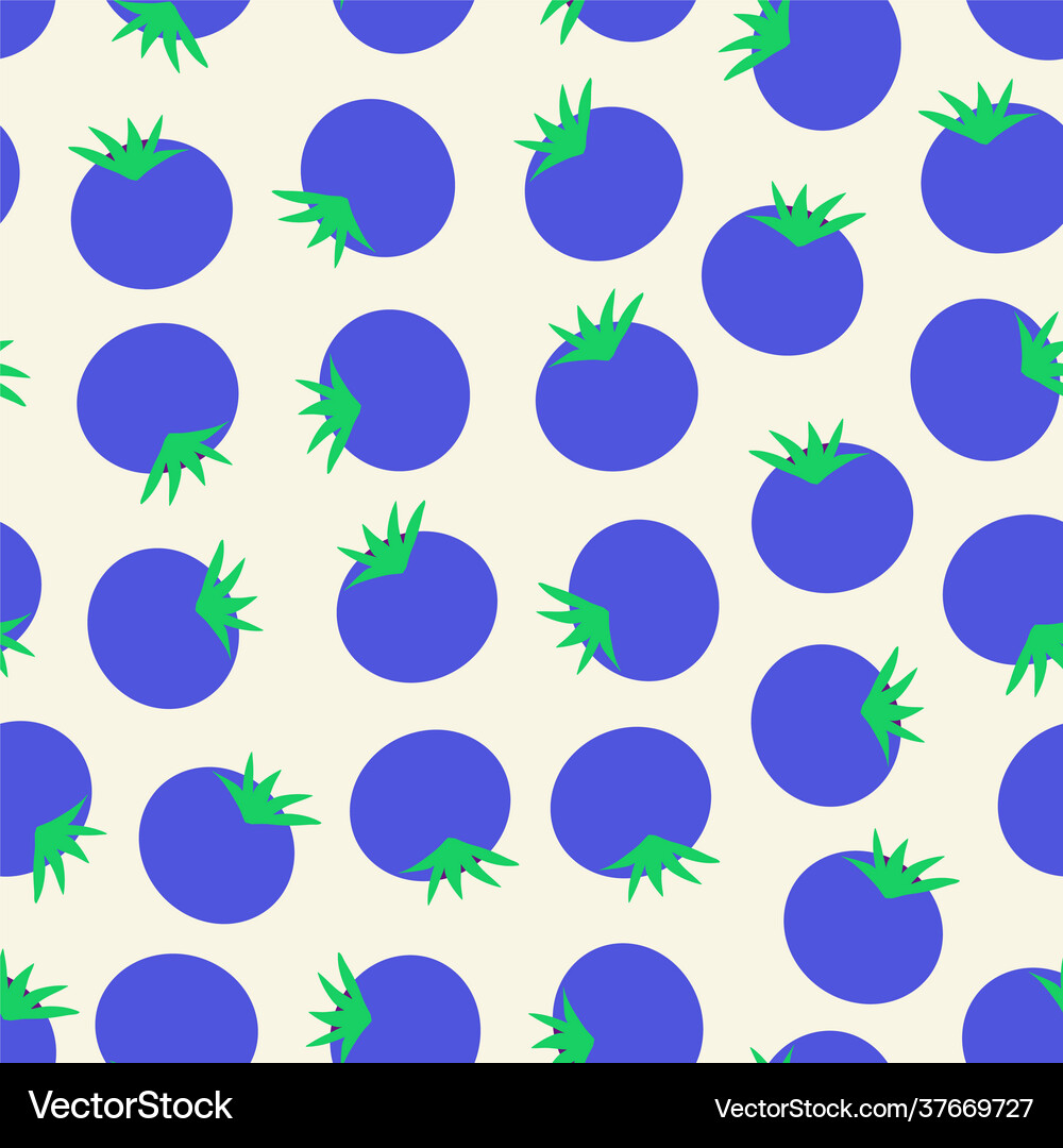 Blueberry seamless pattern blueberries Royalty Free Vector