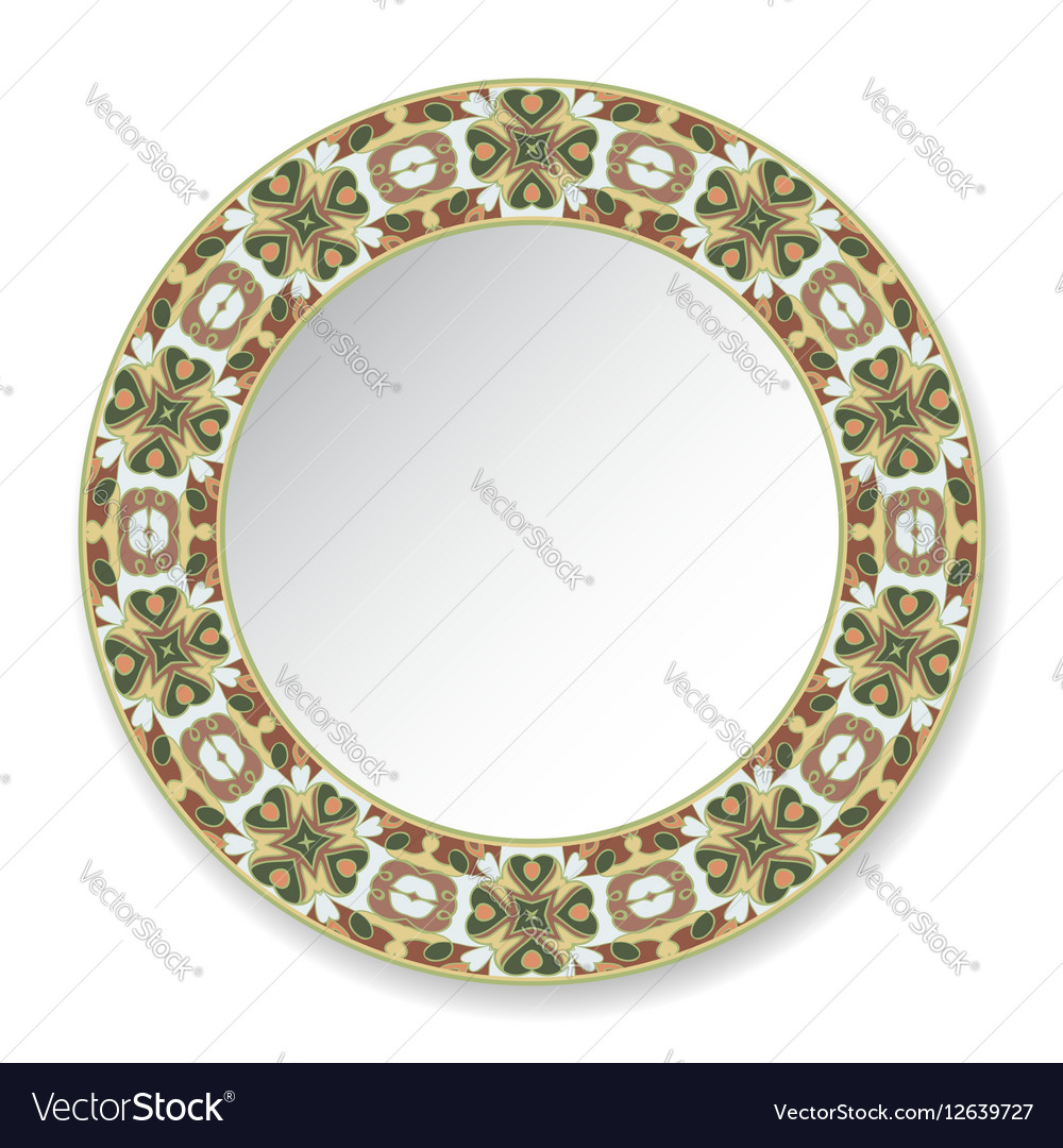 Decorative plate with circular pattern