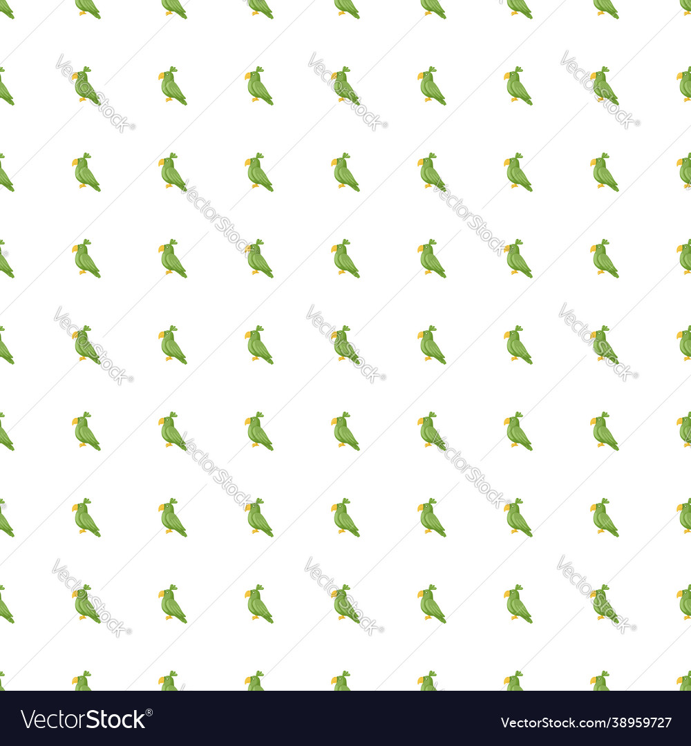 Isolated seamless zoo pattern with small green