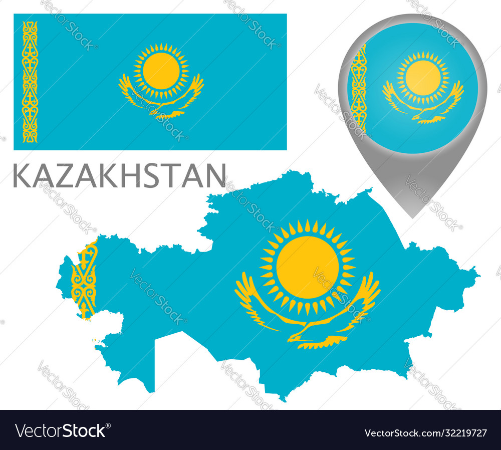 Kazakhstan2 Royalty Free Vector Image - VectorStock