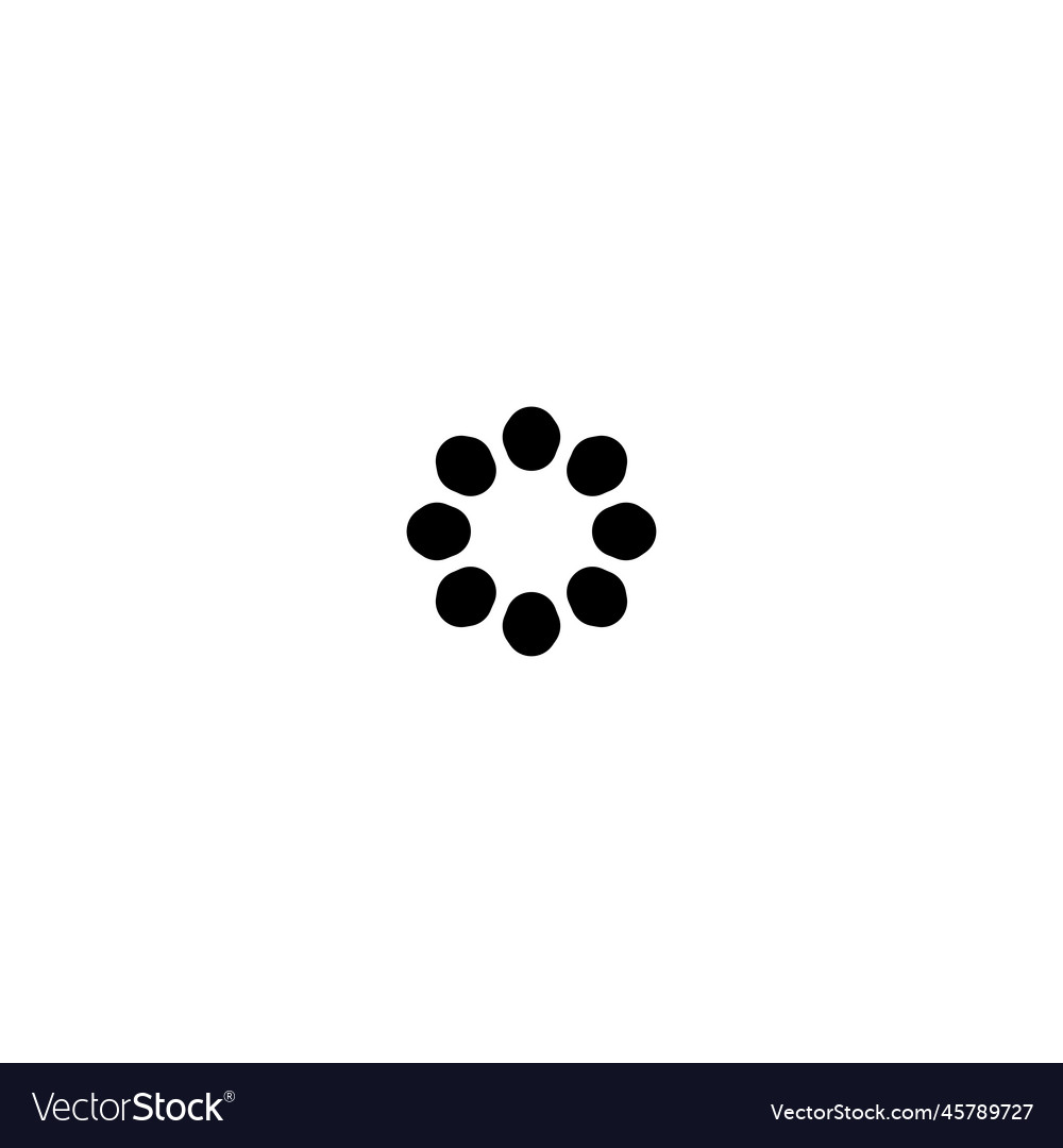 Loading icon simple style web site page vector image Loading icon simple style web site page