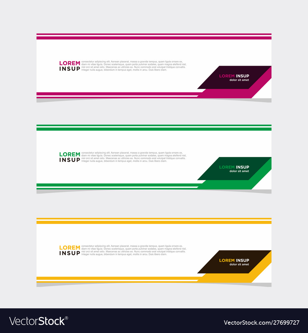 Modern Banner Web Background Abstract Design Vector Image
