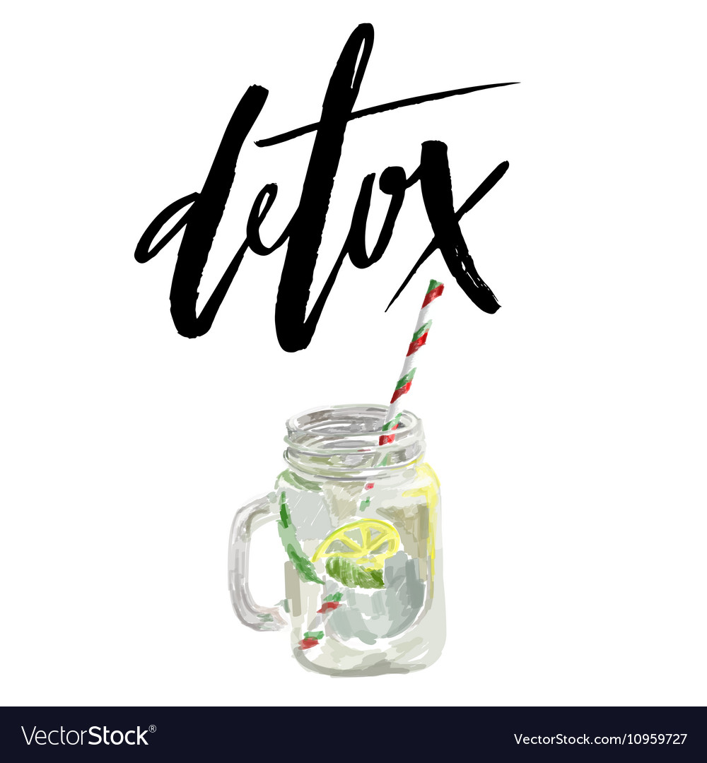 Vegan detox glatte Hand