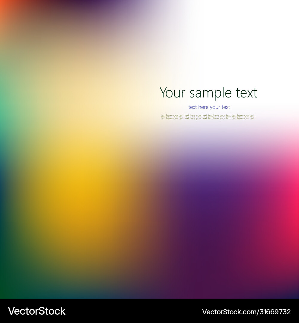 Abstract concept multicolored blurred background Vector Image