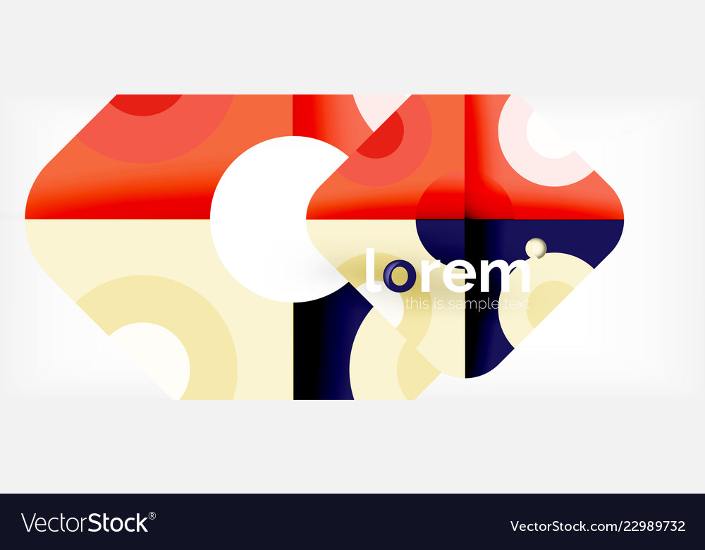 Abstract round elements composition background