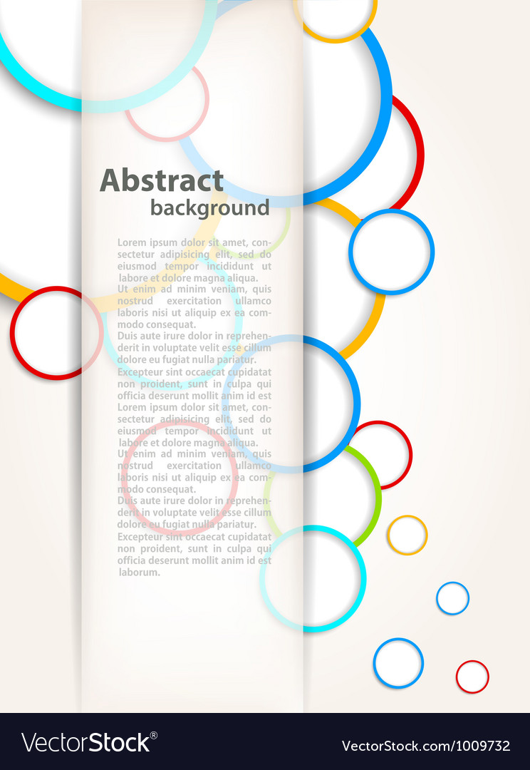 Background with colorful circles