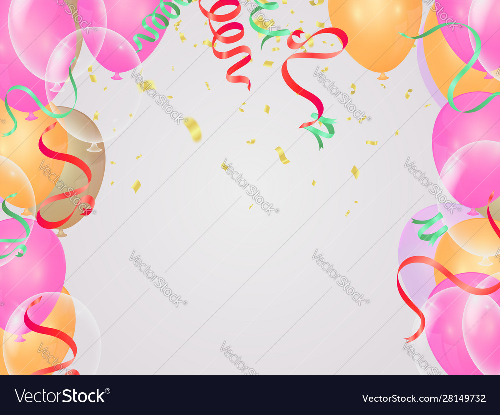 Feier Happy Birthday Banner und Ballons