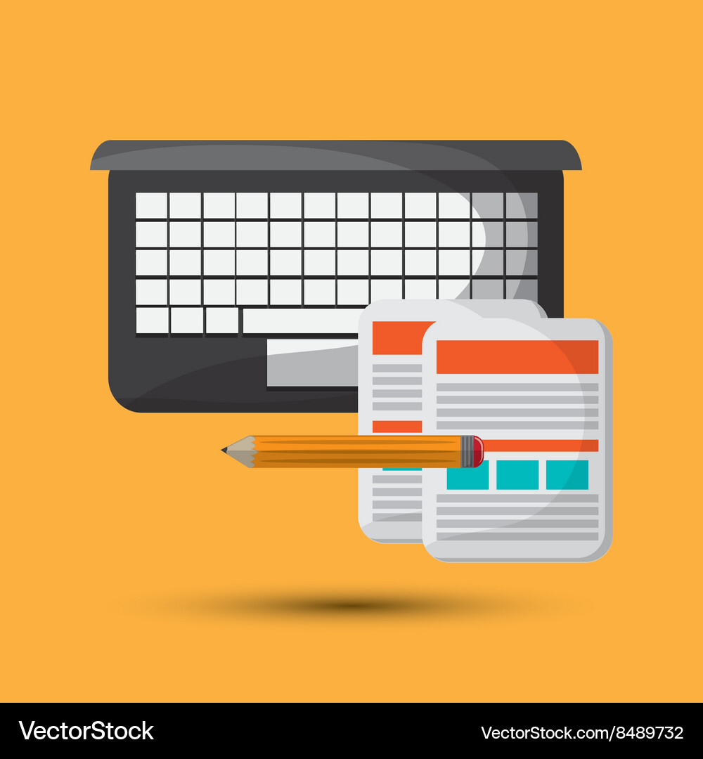 Flat about technology design Royalty Free Vector Image