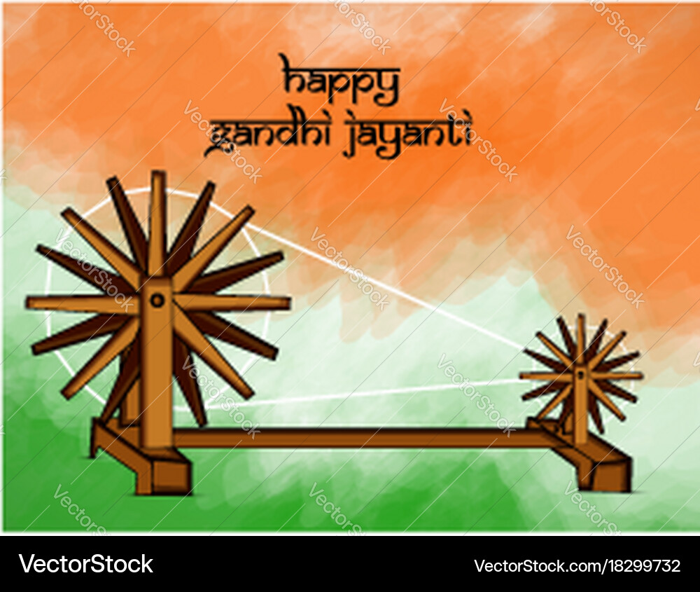 Gandhi Jayanti Background Royalty Free Vector Image