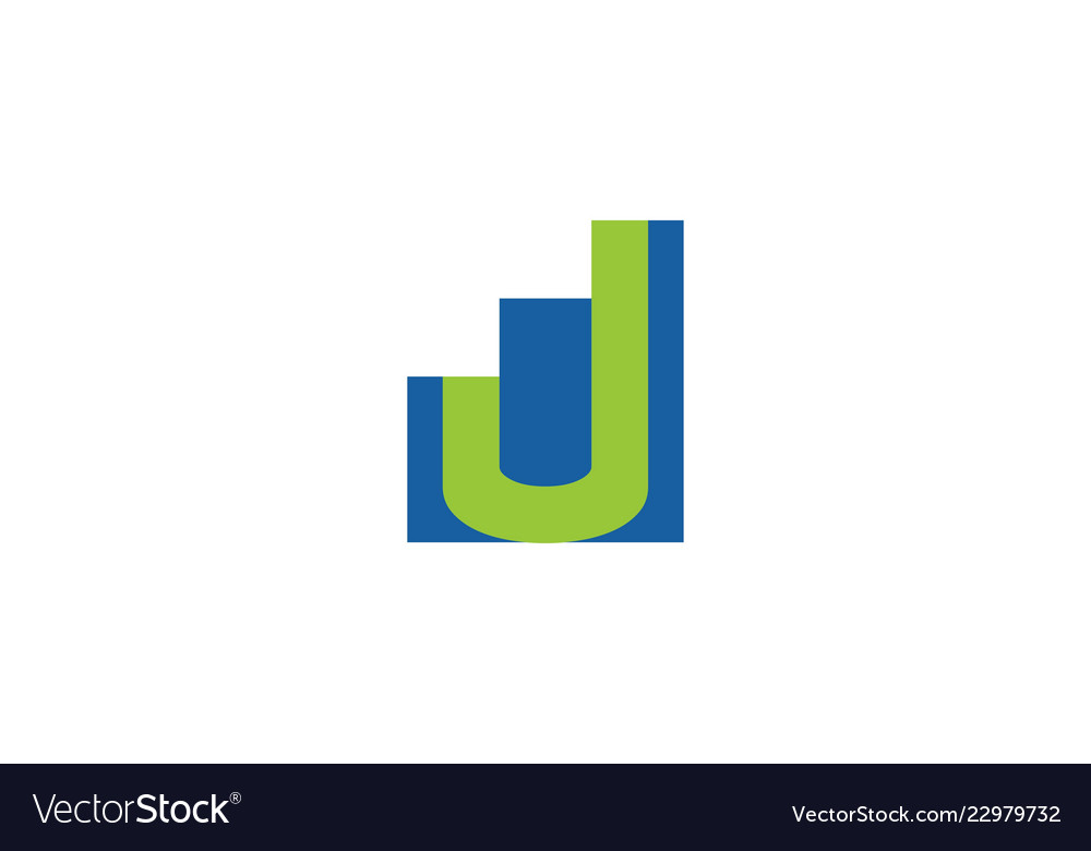 Initial u diagram sales statistic logo designs Vector Image