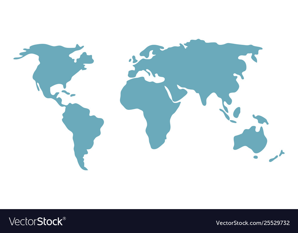 Isolated map design Royalty Free Vector Image - VectorStock