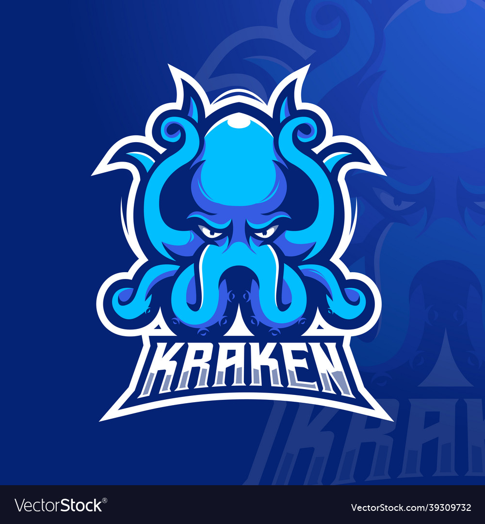 Kraken logo Royalty Free Vector Image - VectorStock